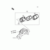 Схема узла: Приборная панель для Kawasaki KLE250 Versys-X 250 ABS