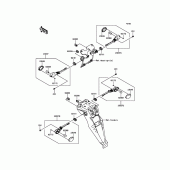 Схема узла: Поворотники для Kawasaki KLX250 KLX250
