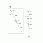 Схема узла: Клапан(ы) для Kawasaki EX250 Ninja 250