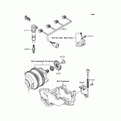 Схема вузла: Ignition system для Kawasaki ZX1400 ZZR1400