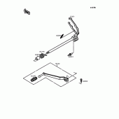 Схема вузла: Перемикач передач для Kawasaki EL250 Eliminator 250SE