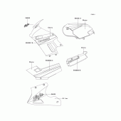 Схема вузла: Decals(ebony)(f19) для Kawasaki EX250 Ninja 250