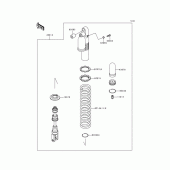 Схема вузла: Амортизатор для Kawasaki KLX300R