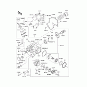 Схема вузла: Front Bevel gear(1/2) для Kawasaki VN1500 VN1500 Classic Tourer