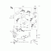 Схема узла: Ignition switch/locks/reflectors для Kawasaki VN1500 Vulcan 1500 Classic FI