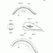 Схема вузла: Decals(red/ebony) для Kawasaki VN1500 VN1500 Classic