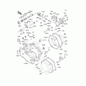 Схема вузла: Engine cover(1/2) для Kawasaki KX250/ KX252 KX250