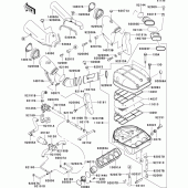 Схема вузла: Air cleaner(1/2) для Kawasaki ZX750 Ninja ZX-7RR