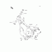 Схема вузла: Рама для Kawasaki KX65