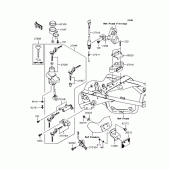 Схема вузла: Замок запалювання для Kawasaki ZR250 Balius-II