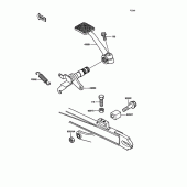 Схема узла: Лапка тормоза для Kawasaki ZX400 Z400FII