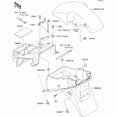 Схема вузла: Крило для Kawasaki ZR750 ZR-7S