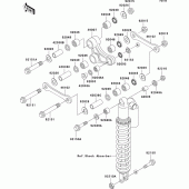 Схема узла: Подвеска для Kawasaki KX125