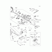 Схема вузла: Електроустаткування для Kawasaki BJ250 Estrella