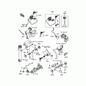 Схема вузла: Ignition Switch/Locks/Reflectors для Kawasaki EN650 Vulcan S