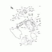 Схема вузла: Engine cover(s) для Kawasaki KX65