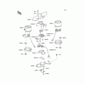 Схема вузла: Вимірювальний прилад Kawasaki KZ1000 Police