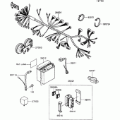 Схема вузла: Electrical equipment для Kawasaki VN750 VN750 Twin