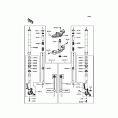 Схема узла: Вилка передней оси для Kawasaki ZX1000 Z1000SX
