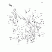 Схема узла: Рама для Kawasaki BJ250