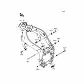 Схема узла: Крепление двигателя для Kawasaki ZX636 Ninja ZX-6R ABS KRT Edition