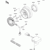 Схема вузла: Генератор для Kawasaki EJ650 W650