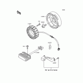 Схема вузла: Генератор для Kawasaki EX250 ZZR250