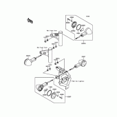 Схема узла: Сигнал поворота для Kawasaki BJ250
