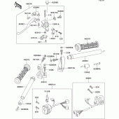 Схема узла: Руль & Пульт управления рулевой для Kawasaki EX500 EX500