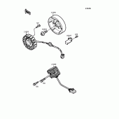 Схема вузла: Генератор для Kawasaki EX400 GPZ400S