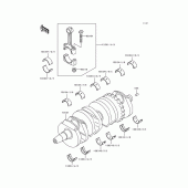 Схема узла: Коленчатый вал для Kawasaki ZX600 Ninja ZX-6