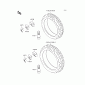 Схема узла: Шины для Kawasaki ZX1100 Ninja ZX-11