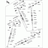Схема вузла: Клапан для Kawasaki VN1500 VN1500 Drifter