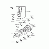 Схема вузла: Колінчастий вал для Kawasaki ZX400 ZXR400R