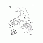 Схема вузла: Крило для Kawasaki ZX400 ZZR400