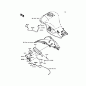 Схема узла: Fuel Evaporative System для Kawasaki ZX1000 Ninja ZX-10R ABS