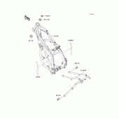 Схема узла: Рама для Kawasaki KX125