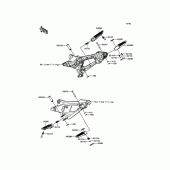 Схема вузла: Підніжки для Kawasaki ZR800 Z800