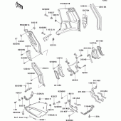 Схема вузла: Cowling lowers(1/2) для Kawasaki ZG1000 Concours