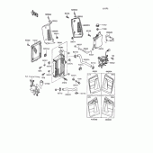Схема вузла: Радіатор для Kawasaki KL650 KLR650