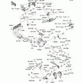 Схема узла: Выхлопная система (1/2) для Kawasaki ZX1000 Ninja ZX-10R
