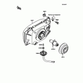 Схема узла: Headlight(s) для Kawasaki ZX600 GPX600R