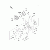 Схема вузла: Масляний насос для Kawasaki KL250 KL250 Super Sherpa