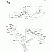 Схема вузла: Taillight(s) для Kawasaki ZX636 Ninja ZX-6R