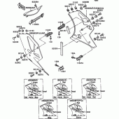 Схема вузла: Cowling lowers(1/2) для Kawasaki ZX750 ZXR750