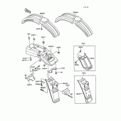 Схема узла: Fender(1/2) для Kawasaki KL250 KLR250