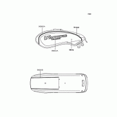 Схема узла: Наклейки (オレンジ/エボニー) для Kawasaki VN250 Eliminator 250V