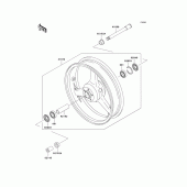 Схема узла: Transom + tube для Kawasaki ZX600 Ninja ZX-6