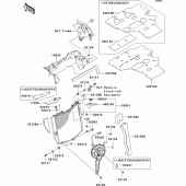 Схема узла: Радиатор для Kawasaki ZX1000 Ninja ZX-10R ABS