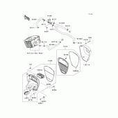 Схема узла: Воздушный фильтр для Kawasaki VN900 VN900 Classic